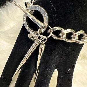 Rock n Roll! Chain & Double Spike Bracelet.
